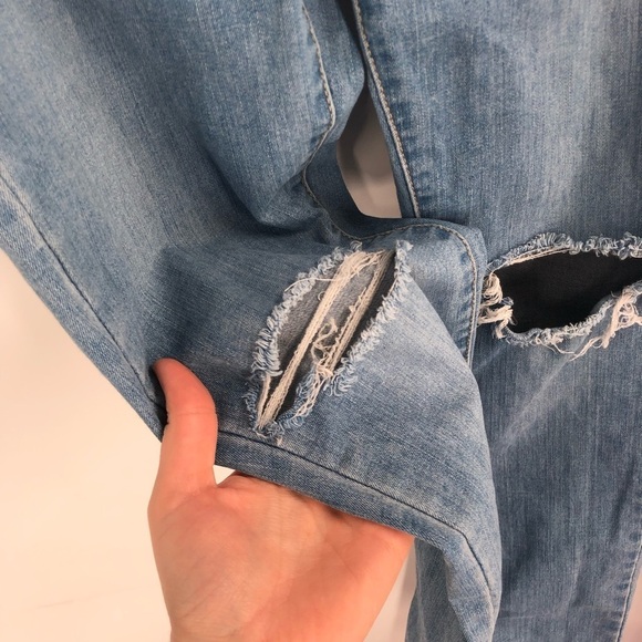 LEVI'S Mile High Super Skinny Jeans High Rise Distressed Light Wash StretchDenim - Picture 3 of 8